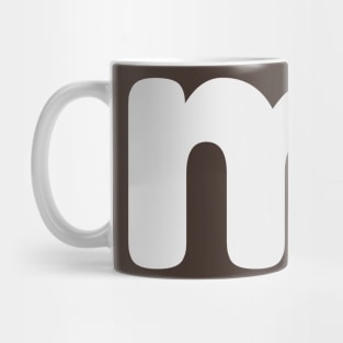 Letter M Lower Case m Alphabet Mug